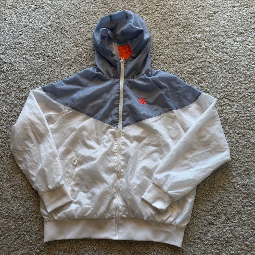 Men's YoungLA(Rare) LightHoodedWindbreakerJacket(MeshLined) XL, NWT lightBlue/W